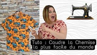  TUTO COUTURE : Coudre la chemise la plus facile du monde !  / By PopO x Tissus Price