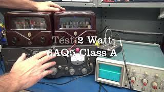 Testing 6V6 and 6AQ5 class A tube practice guitar amplifiers boutique project Mallory bakelite cabs