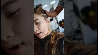 Cewek cantik potong undercut #tiktok