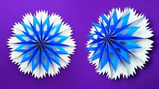 Easy diy: Paper Snowflake DIY  - EASY Paper 3D Snowflake