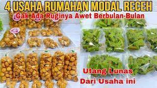 HUTANG LUNAS‼️4 IDE USAHA RUMAHAN GAK ADA RUGINYA MODAL RECEH UNTUNG BERLIPAT AWET BERBULAN-BULAN