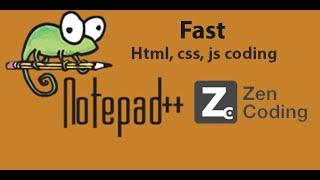 How to use ZenCoding in notepad++ || Use and Install Zen Coding for notepad++ || ZenCoding