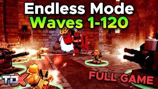 TDX Endless Mode Waves 1-120 (FULL GAME) - Tower Defense X Roblox