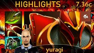  7.36c yuragi Dragon Knight |KDA - 34 KP - 69%| 900+ GPM! Carry Highlights - Dota 2 Top MMR