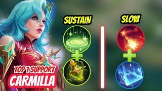 SUSTAINABILITY CARMILLA+SLOWING SET COMBO'S THAT CAN'T ESCAPE EVERY ENEMIES|TRY THIS NOW!!!