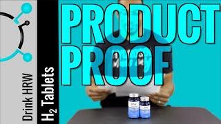 Drink HRW Hydrogen Tablets: PRODUCT PROOF || H2Hubb