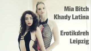 Mia Bitch und Khady Latina in Leipzig beim Dreh in Strapse Nylon Dessous sehr sexy