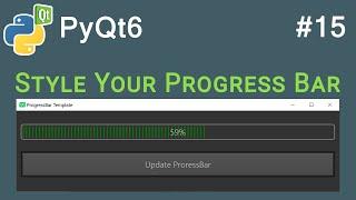 Create a Modern Style ProgressBar in PyQt6 | PyQt6 Tutorial