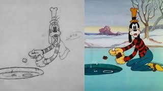 On Ice: Pencil Test Comparison (Animator: Art Babbitt)