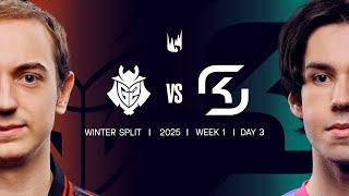 G2 v SK | 2025 LEC Winter | Week 1 Day 3 | G2 Esports vs. SK Gaming