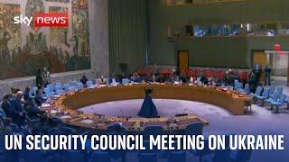 UN Security council meet to discuss the situation in Ukraine