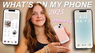 What’s on my IPHONE 2025! *aesthetic + organized*  // mia elizabeth