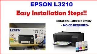 Epson L3210 printer installation (Easy to Follow) No CD Needed 