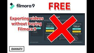 Filmora9 tutorial -  Free export video