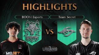 BOOM Esports vs Team Secret - HIGHLIGHTS - PGL Wallachia S1 l DOTA2