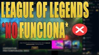 ERROR EN LEAGUE OF LEGENDS *SOLUCION* 2024