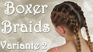 Boxer Braids - Variante 2 - Französischer Zopf || haareflechten