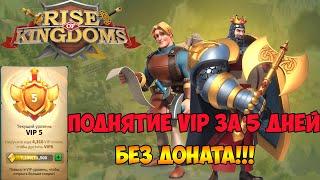 Rise of Kingdoms Как поднять VIP статус без доната за 5 дней