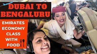 Dubai To Bengaluru | Emirates flight expeirience | Dubai airport |  Food #emiratesairline