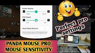 mouse sensitivity problem in panda mouse pro/how to do mouse sensitivity setting in panda mouse pro