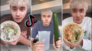 Logan's Cucumber Salad Recipes  - Tik Tok Compilation.