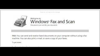 How to Scan using Windows Fax and Scan Application