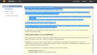 Setting up Cloud Front in Amazon Web Services