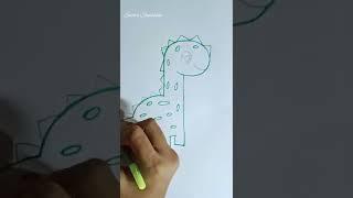 Dinasaur sketch for kids|easy sketch for beginners #sketch #ytshorts #drawing #easysketch #art