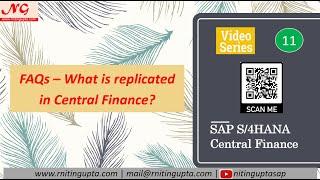 SAP Central Finance - What is Replicated? FAQs - 11