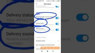 Redmi Note 7, 8 Pro Message Setting