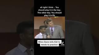 Miles Davis Tells Kid how it is. #milesdavis #fyp #jazz #musicteacher #trumpet #jazzlessons