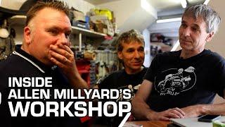 What does Allen Millyard's workshop look like?