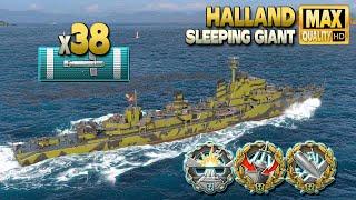 Destroyer Halland: 95 knots torpedos, this time too slow^^ - World of Warships