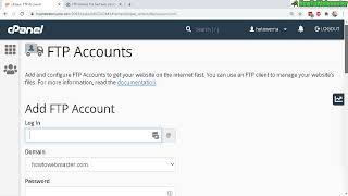 How to Create FTP Account in CPanel and How to Login FTP