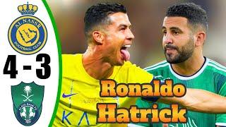 Ronaldo Show  Crazy Hat-Trick In 10 Min - AL Nassr vs AL Ahly 4-3 - All Goals & Highlights - 2024