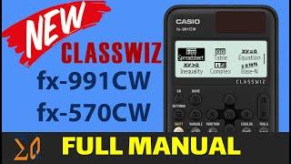 CASIO fx-991CW fx-570CW CLASSWIZ Calculator Full Example Manual