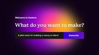 Gamma: AI for presenting ideas, beautifully