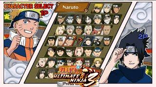 Naruto Ultimate Ninja 3 MUGEN 3D Characters Game