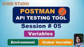 Postman - API Testing Tool  in Hindi Session#05 - Variables, Environment Variables, Global Variables