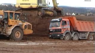 Stucked Dump Truck / Festgefahrener Mercedes-Benz SK Kipper, Germany, 2004.