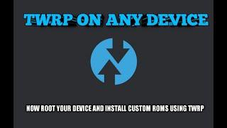 Install OFFICIAL TWRP recovery on any Android Device. |Custom recovery to ROOT | Redmi note 5/5plus.