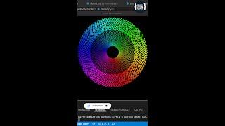 Mutli Color Design using python turlte | Python Turtle Graphics 13 #CodingWithKarthik