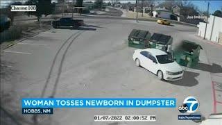 Surveillance video records as woman throws baby in dumpster in New Mexico, police say | ABC7