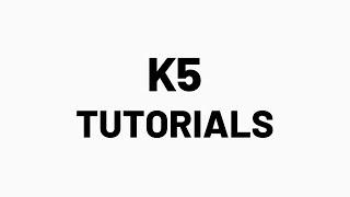 Tutorial // Die K5 App