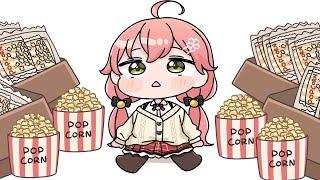 Miko accidentally bought herself a lifetime supply of popcorn by mistake [Animated Hololive/Eng sub]