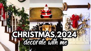 CHRISTMAS 2024 DECORATE WITH ME // APRIL AT HOME