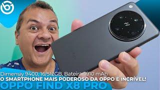 Oppo Find X8 Pro | Estou c/ o Smartphone MAIS PODEROSO da Oppo! Ele É INCRÍVEL!