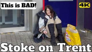 England STOKE ON TRENT and NEWCASTLE UNDER LYME This is BAD | Boarded Up | Ghost Town UK 4K