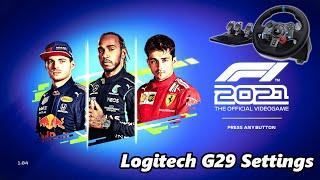 Logitech G29, G920 and G923 settings for F1 2021