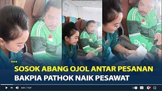 Viral Sosok Abang Ojol Antar Pesanan Bakpia Pathok Naik Pesawat dari Medan Ke Jokja, Anggota DPRD